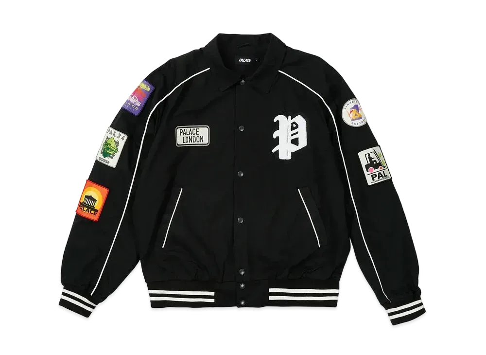 PALACE PATCHES COTTON BOMBER "Black"