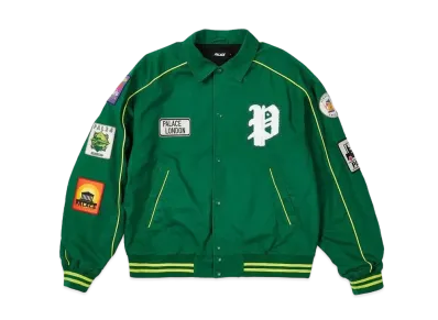 PALACE PATCHES COTTON BOMBER "Kelly Green"