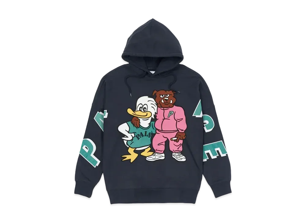 PALACE DOG AND DUCK DROP SHOULDER HOOD "Navy"