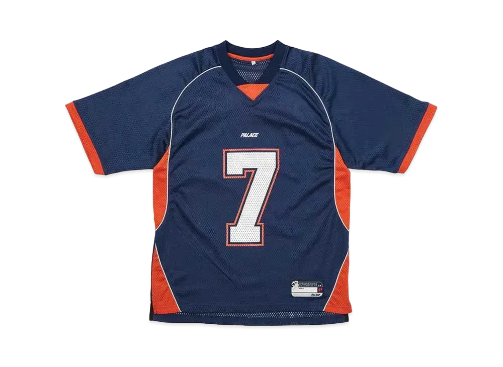 PALACE MESH FOOTBALL TOP "Navy"