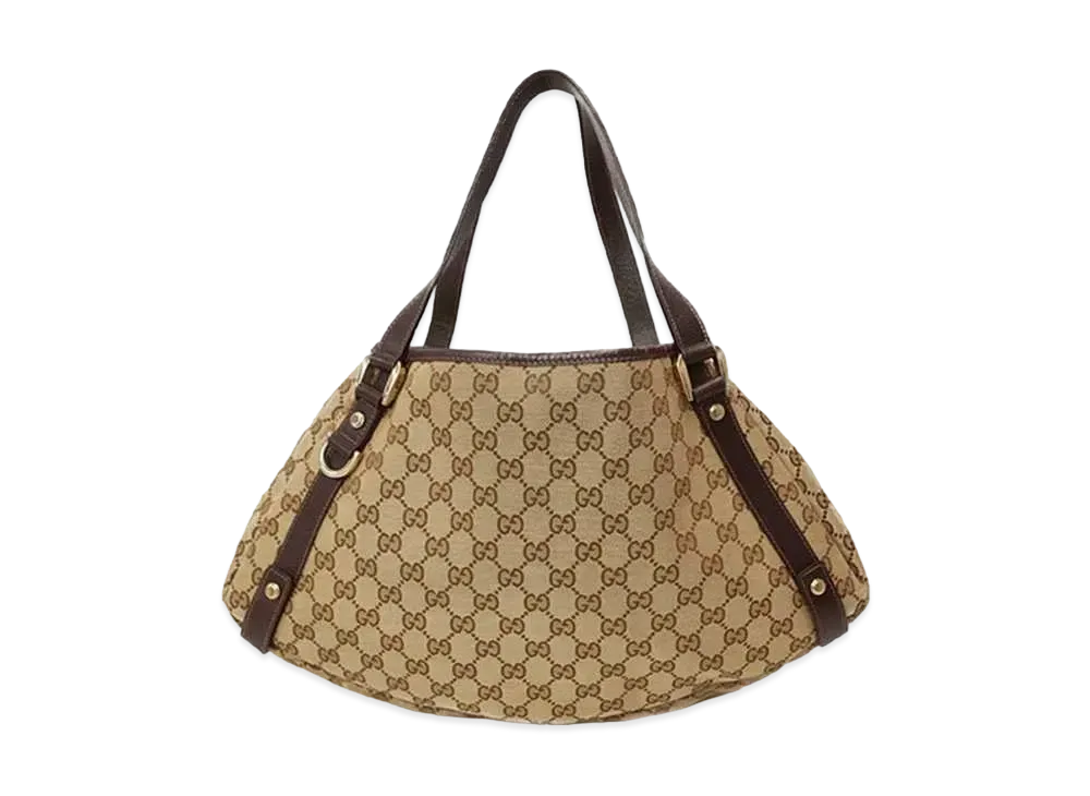 GUCCI GG Canvas Shoulder Bag "Brown"