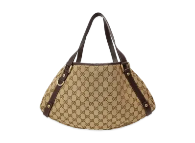 GUCCI GG Canvas Shoulder Bag "Brown"