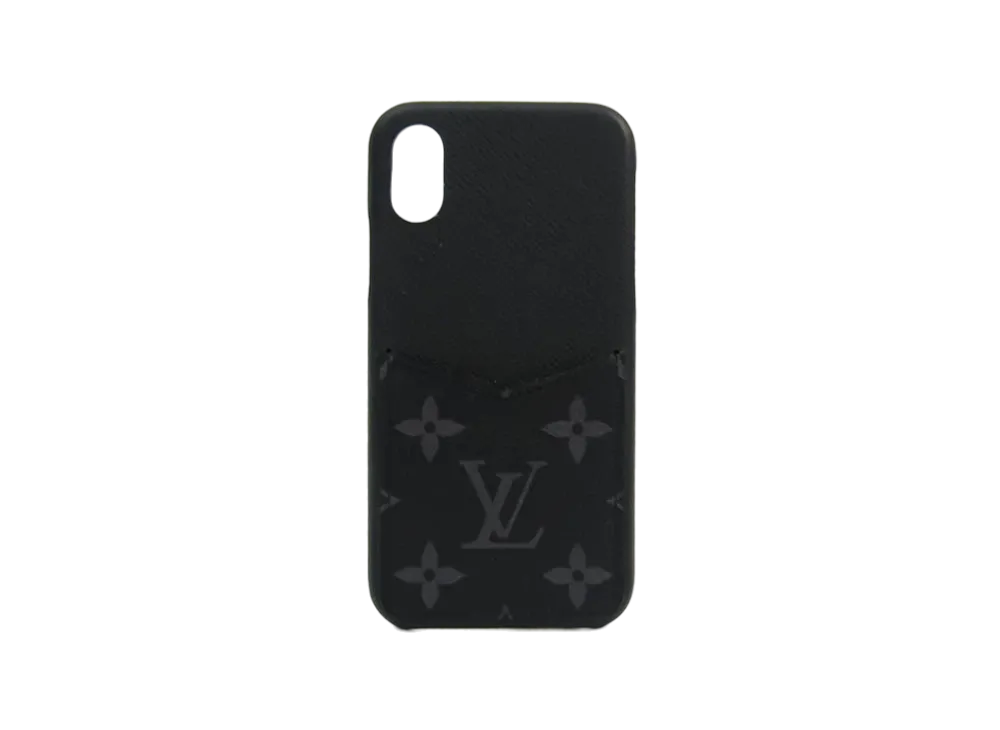 Louis Vuitton iPhone X / XS Bumper Monogram Eclipse "Noir" - ¥