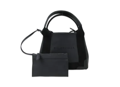 BALENCIAGA Navy Cabas XS "Black"