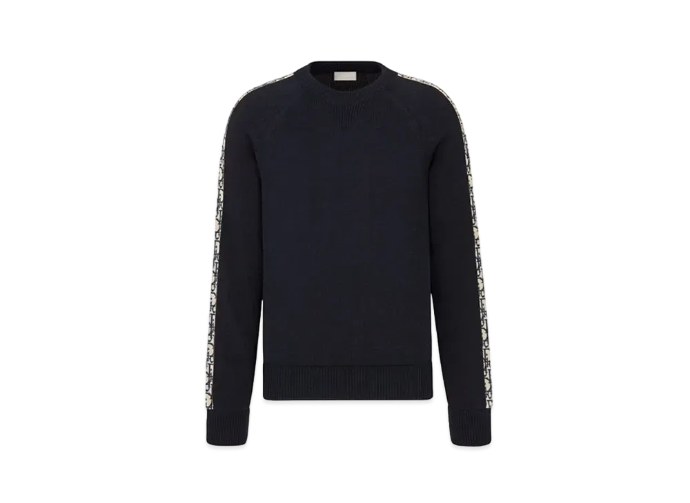 ディオール セーター ディオール オブリーク コットンジャージー "ネイビーブルー" 113M638AT187_C585