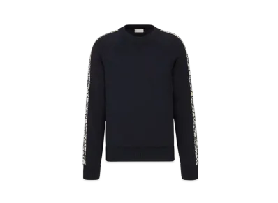 Dior Dior Sweater With Dior Oblique Cotton Jersey "Navy Blue"