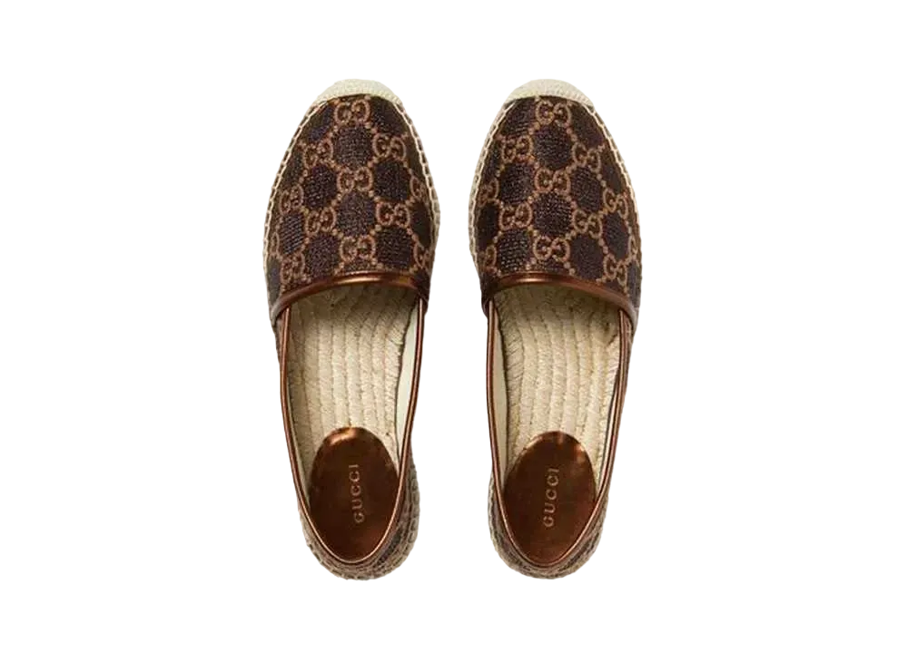 グッチ GG ヘリテージ エスパドリーユ "ブラウン" 619960 2AW10 1090