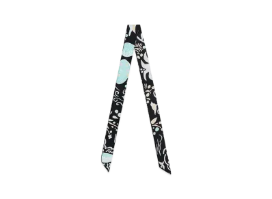 Hermes Isola di Primavera doll twilly "Noir/Vert/Rose"
