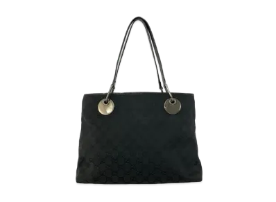 GUCCI GG Canvas Tote Bag "Black"