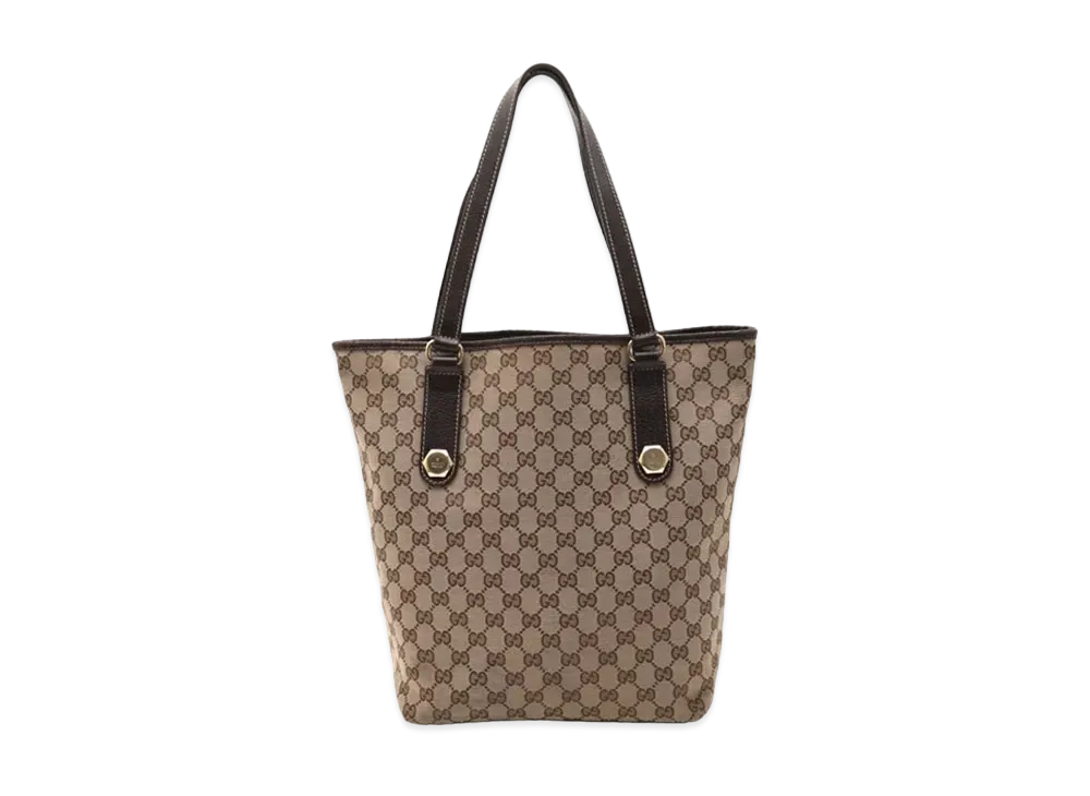 GUCCI GG Canvas Tote Bag "Brown"