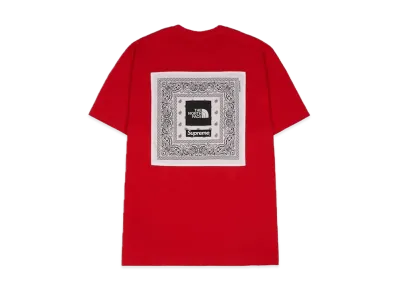 Supreme x The North Face Bandana Tee "Red"