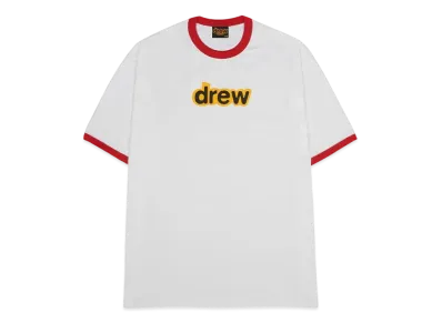 drew house oversized secret ss ringer tee "White"
