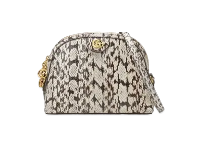 GUCCI Ophidia Snake Leather Small Shoulder Bag "Grey Snake"