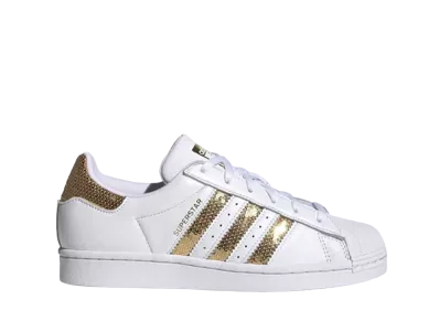 adidas Women's Superstar "White Gold Sequins"