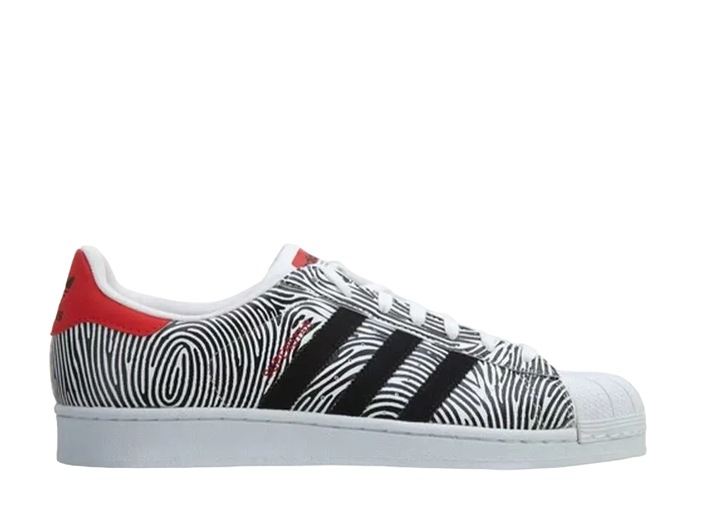 adidas Superstar Fp "White/Black/Tomato"