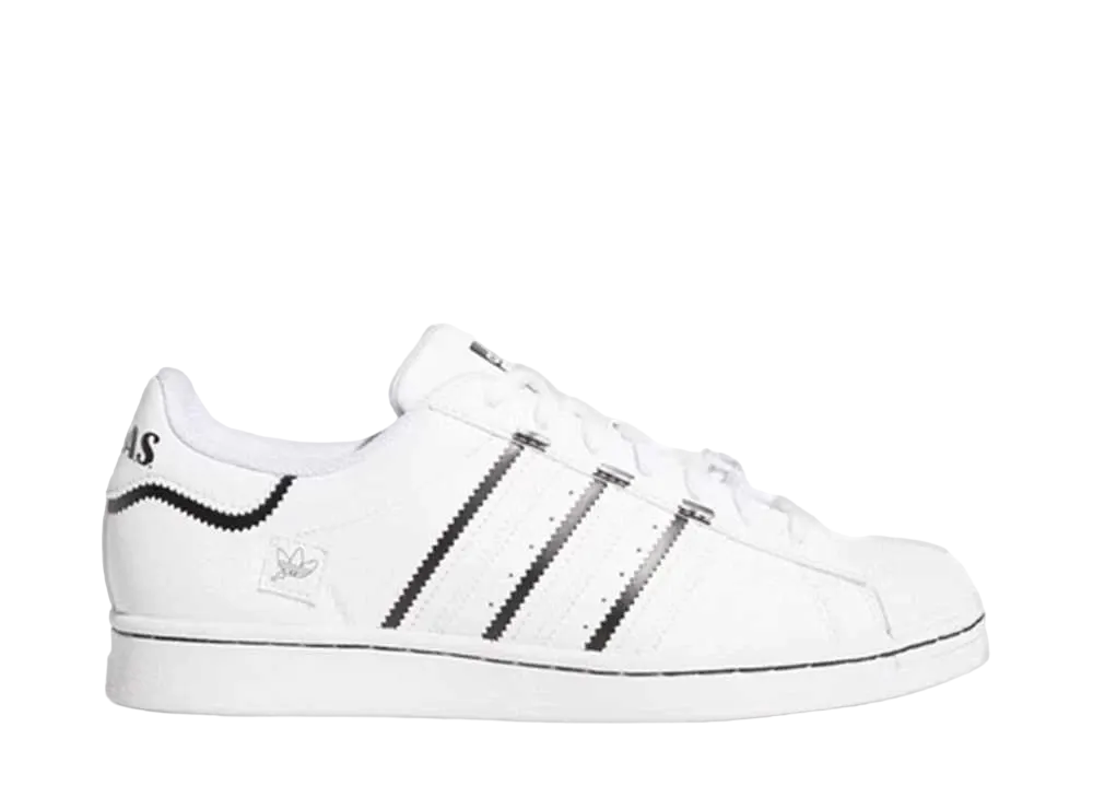 adidas Superstar Thin Stripes "White Black"