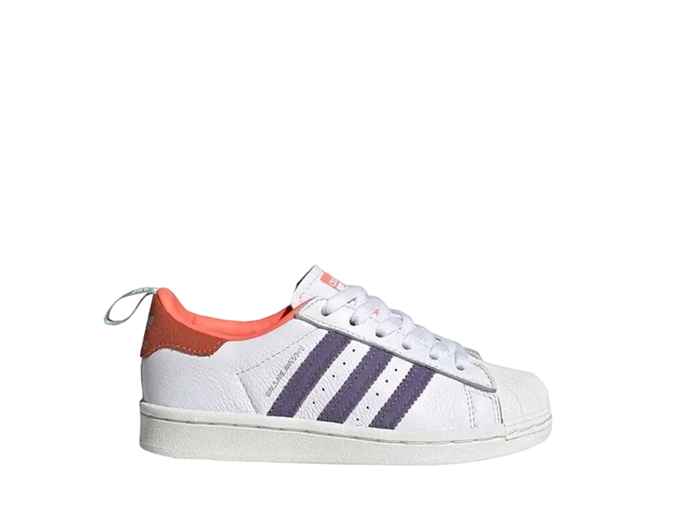 adidas PS Superstar Girls Are Awesome "Cloud White/Icey Pink/Signal Coral"