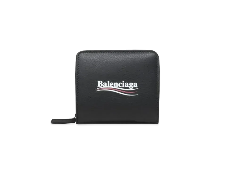 BALENCIAGA Political Campaign Compact Wallet "Black"