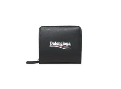 BALENCIAGA Political Campaign Compact Wallet "Black"