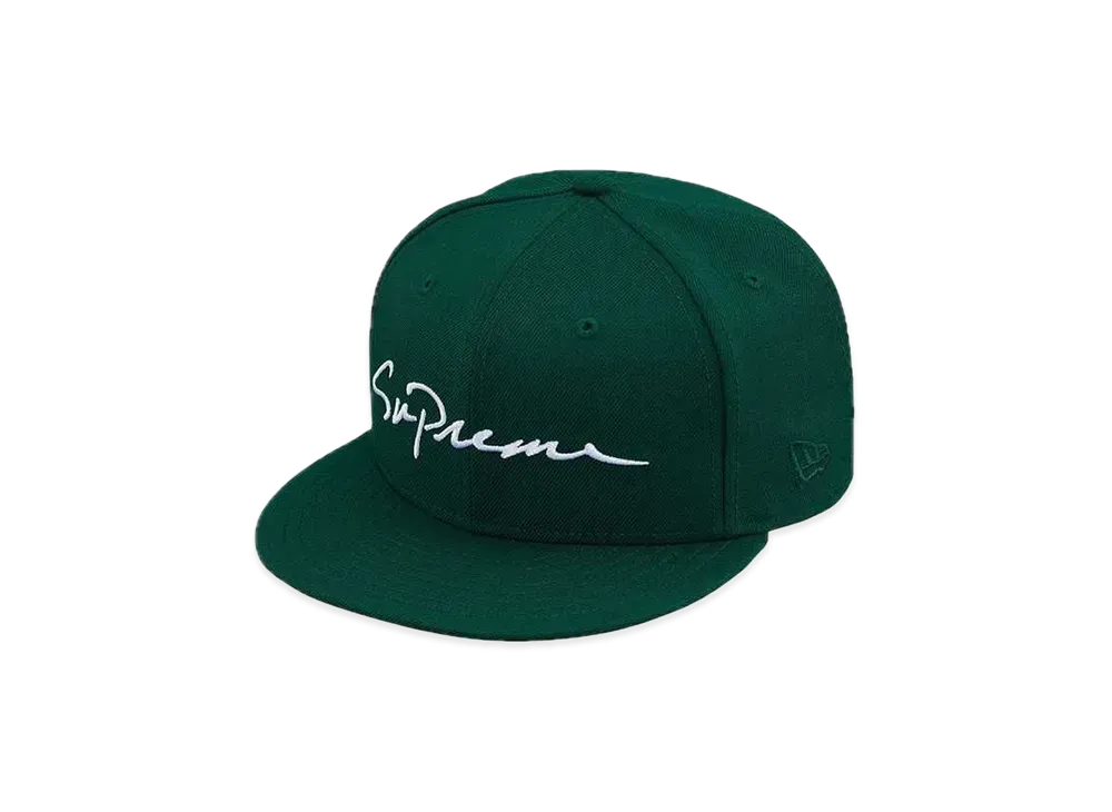 Supreme Classic Script New Era "Dark Green"