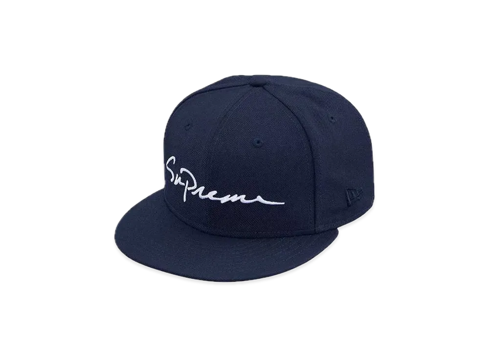 Supreme Classic Script New Era "Navy"