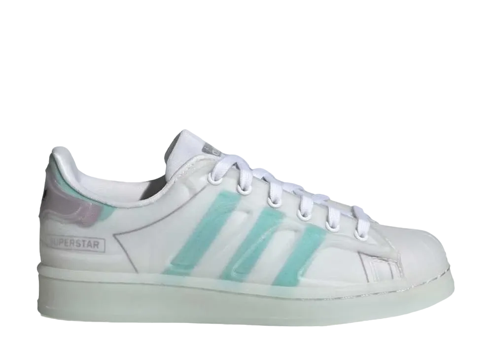 Wasted Youth × adidas Superstar Futureshell J "White Acid Mint" / VERDY