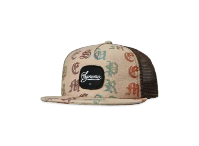 Supreme Gradient Jacquard Denim Mesh Back 5-Panel "Tan"