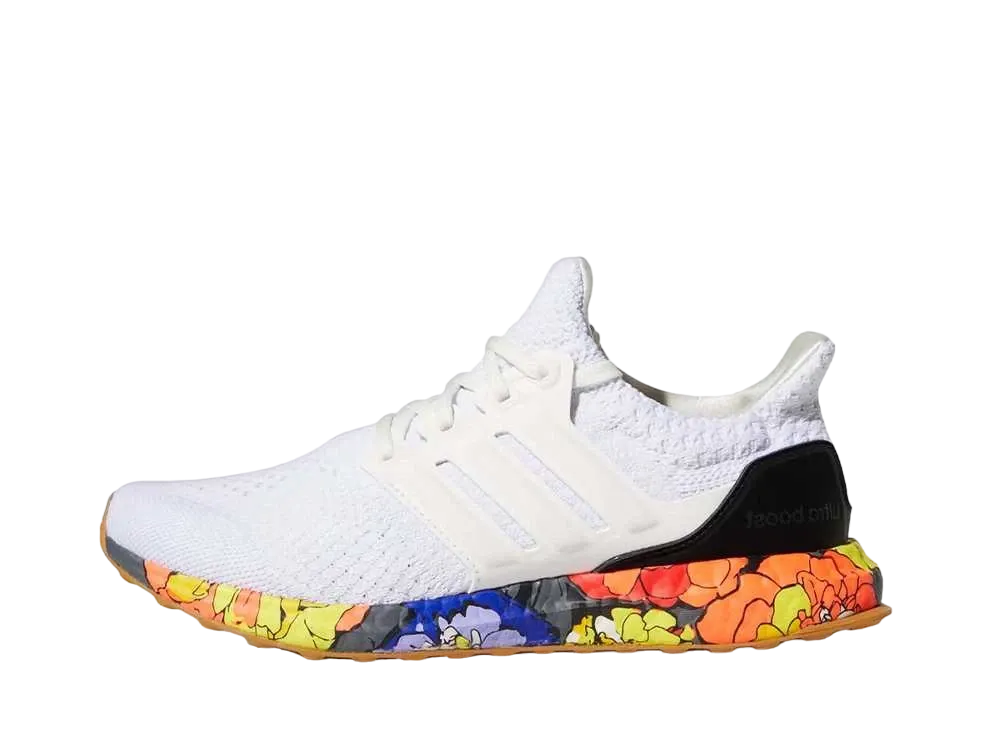 adidas Women's Ultra Boost 5.0 DNA "White Floral Midsole"