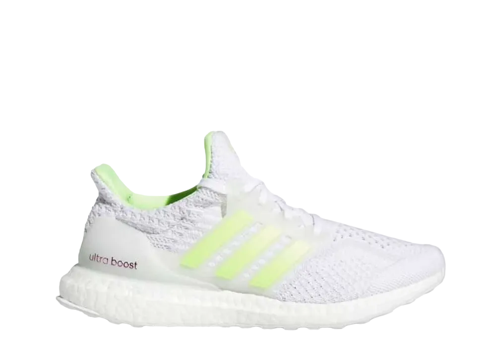 adidas Women's Ultra Boost 5.0 DNA "Glow in the Dark White Signal Green"