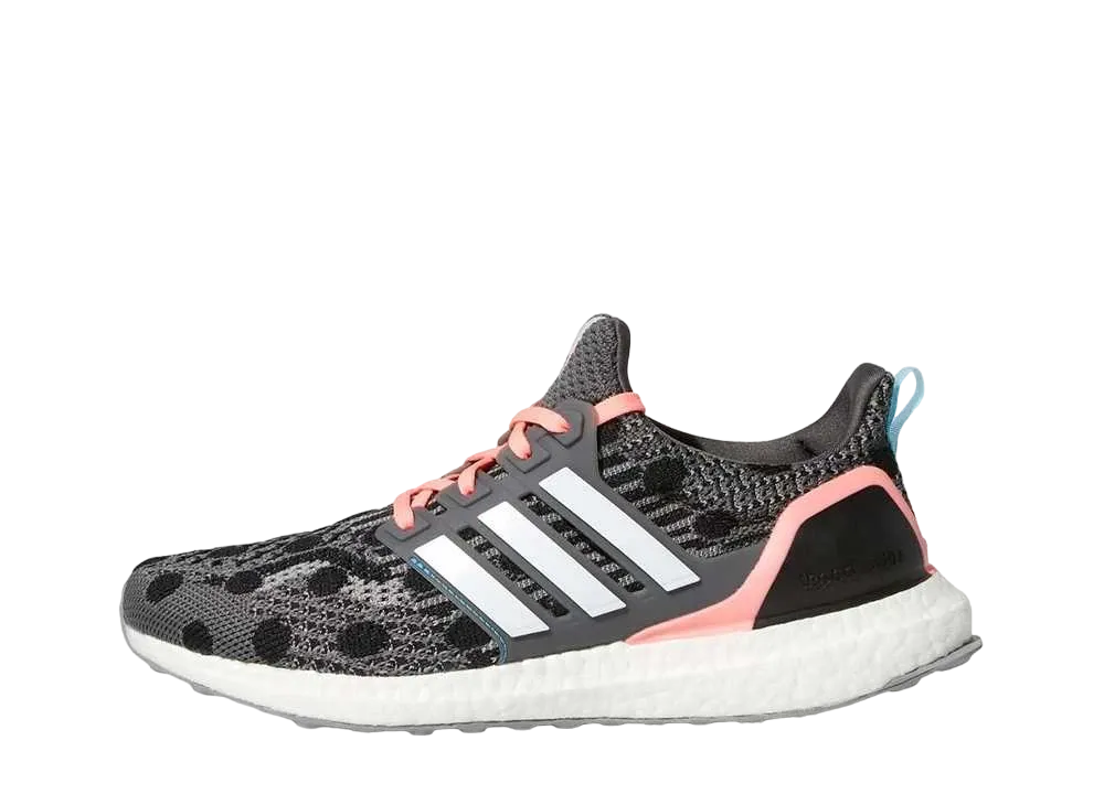 adidas Women's Ultra Boost 5.0 DNA "Grey Acid Red Polka Dot"
