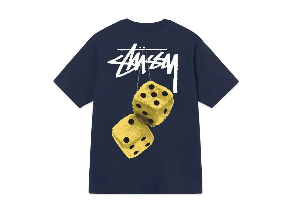 Stussy Fuzzy Dice Tee "Navy"
