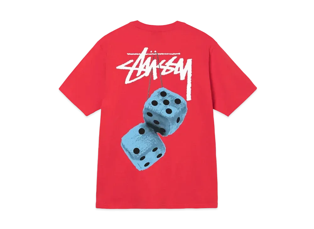 Stussy Fuzzy Dice Tee "Red"