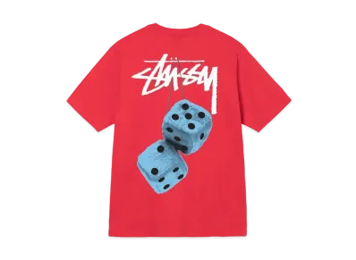 Stussy Fuzzy Dice Tee "Red"