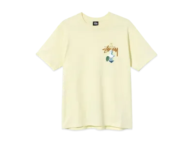 Stussy Psychedelic Tee "Pale Yellow"