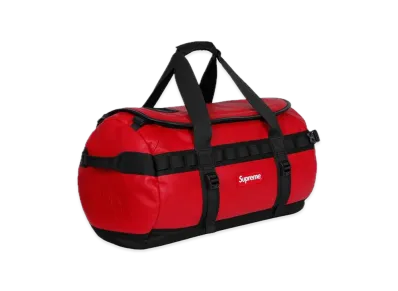 Supreme The North Face Leather Base Camp Duffel "Red"