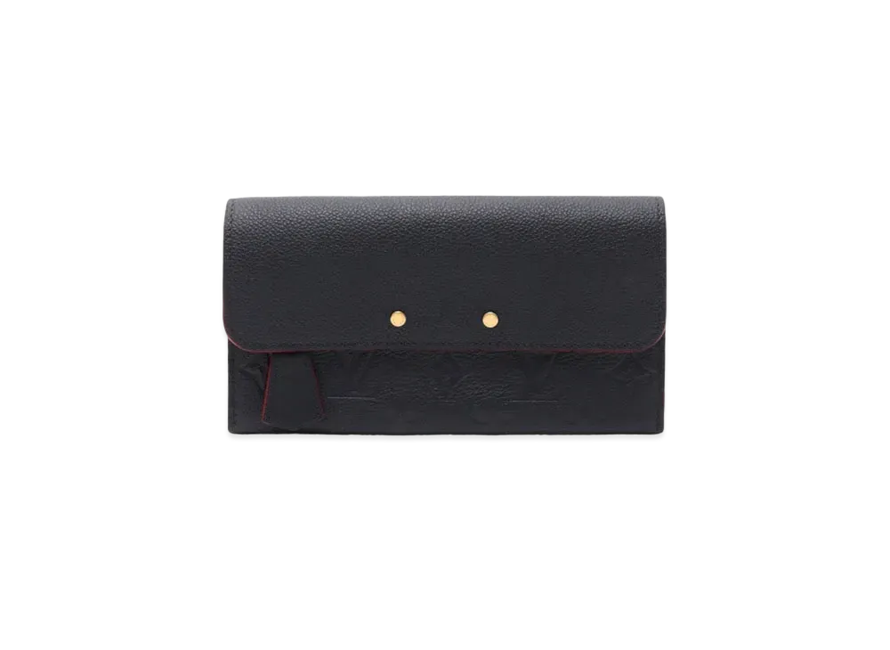 Louis Vuitton Monogram Empreinte Portefeuille Pont Neuf "Marine Rouge"