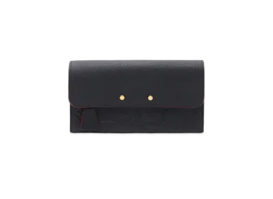 Louis Vuitton Monogram Empreinte Portefeuille Pont Neuf "Marine Rouge"