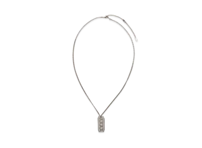 Louis Vuitton Plaques Mulch LV Necklace "Silver"