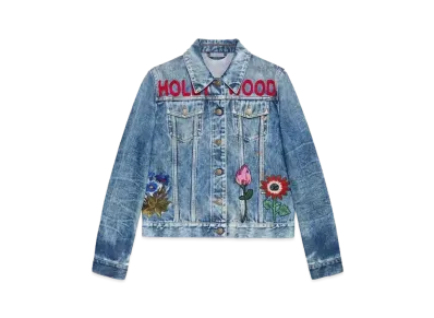 GUCCI Embroidered Denim Jacket