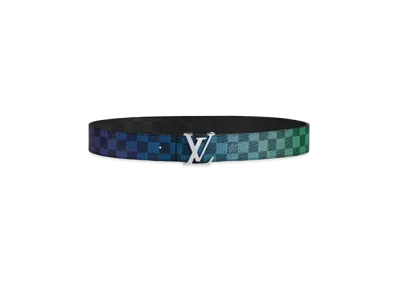 Louis Vuitton Damier Graphite Link Ceinture LV Initial 40MM Reversible "Multicolor"