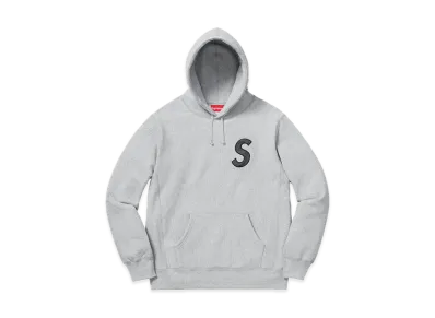 Supreme S Logo Hooded Sweatshirt "Heather Grey" (18FW)
