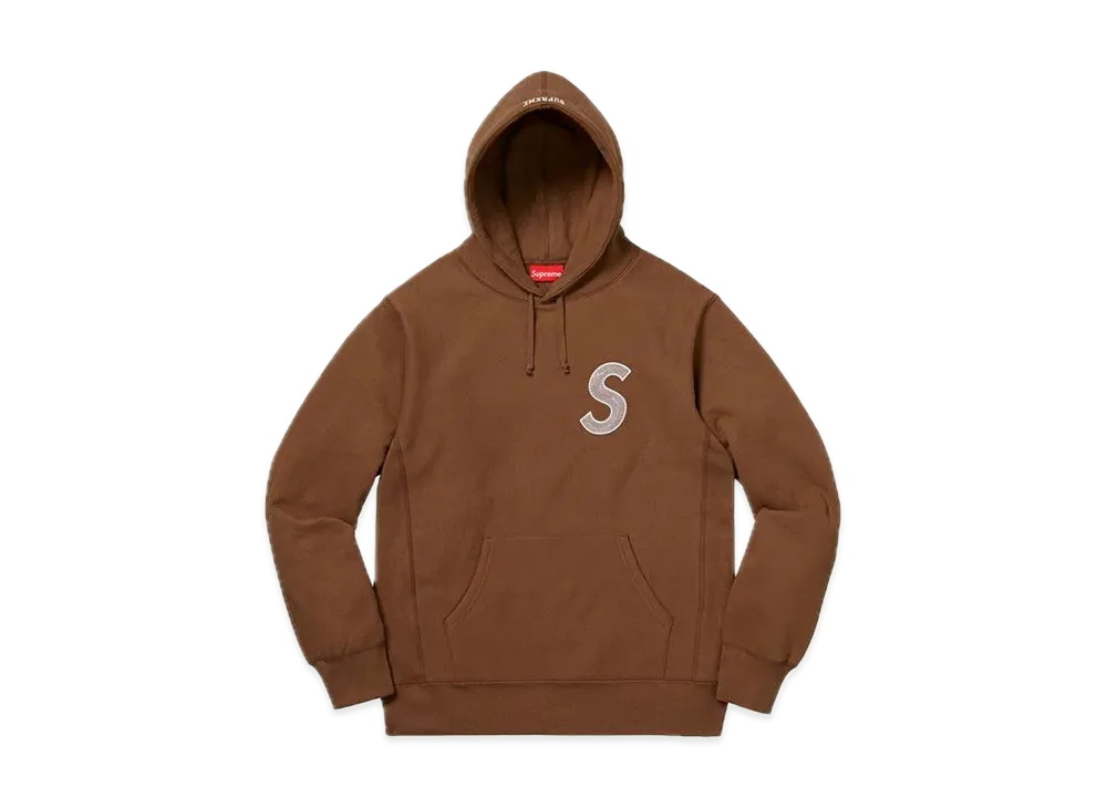 Supreme S Logo Hooded Sweatshirt "Brown" (18FW)