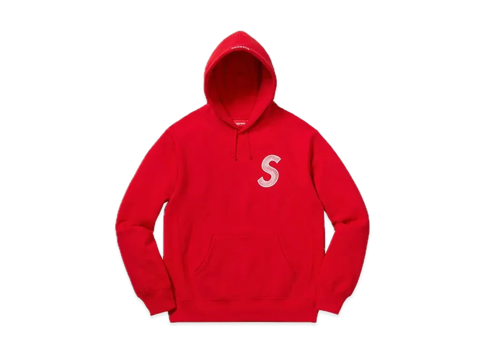 シュプリーム S ロゴ フーデッド スウェットシャツ "レッド" (18FW)