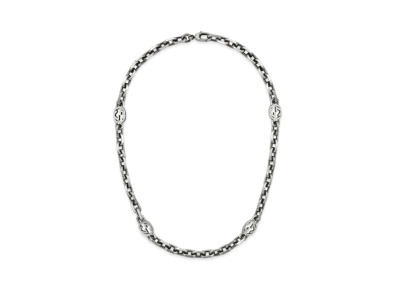 GUCCI Interlocking G Necklace "Silver"
