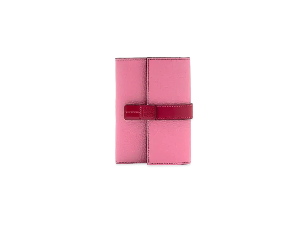 LOEWE Small Vertical Wallet In Soft Grained Calfskin "Pink"