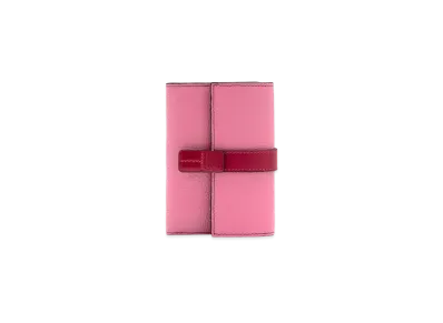 LOEWE Small Vertical Wallet In Soft Grained Calfskin "Pink"