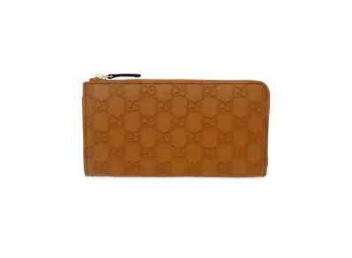 GUCCI Guccissima Zip Wallet "Brown"
