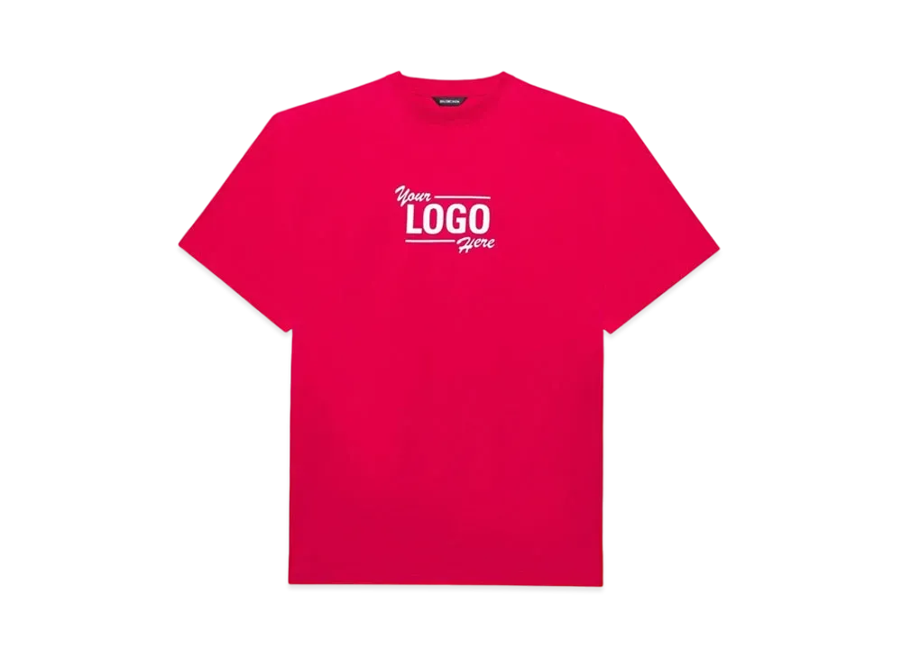 BALENCIAGA YOUR LOGO HERE Flatground T-shirt "Red"