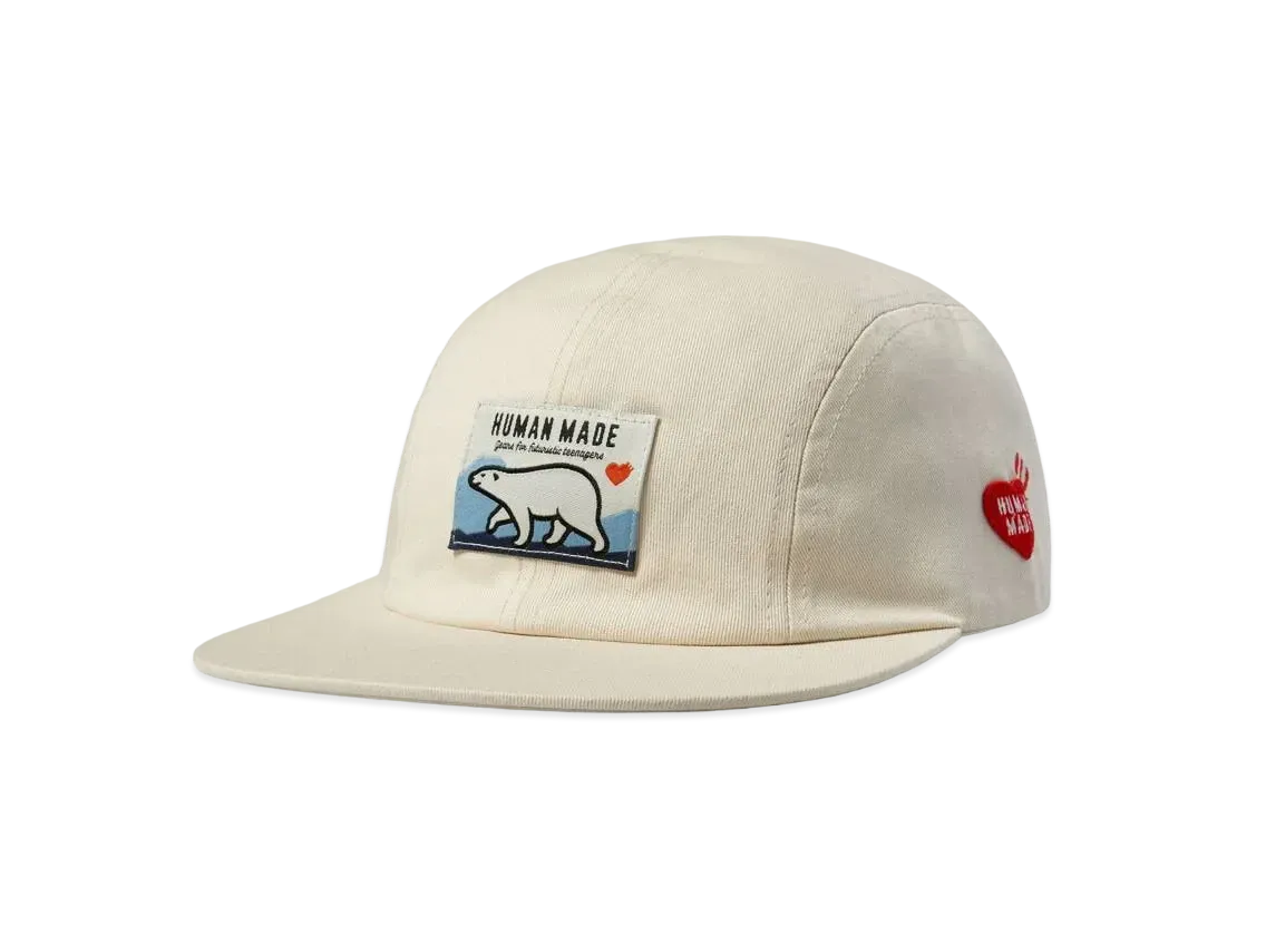 HUMAN MADE 4PANEL TWILL CAP "White"