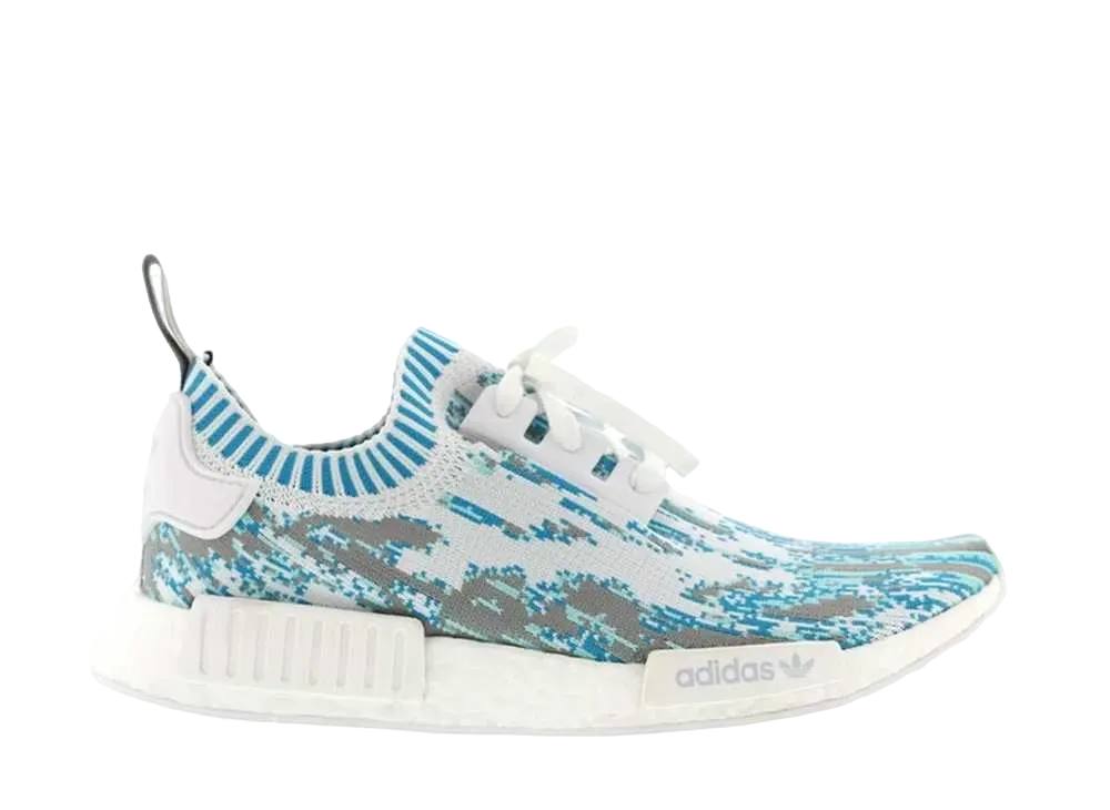 スニーカーズエンスタッフ × アディダス エヌ エム ディー R1 "データモッシュ クリア アクア"